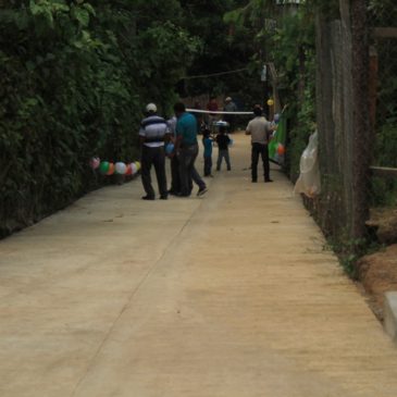 Familias del sector 3, aldea Cruz Blanca cuentan con calles pavimentadas