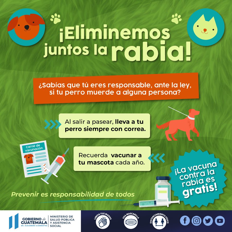 Jornada de Vacunación Antirrábica a través del Centro de Salud